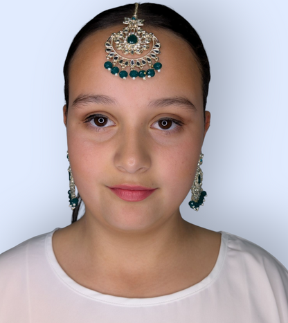 Indian Design: Maang Tikka and Earrings