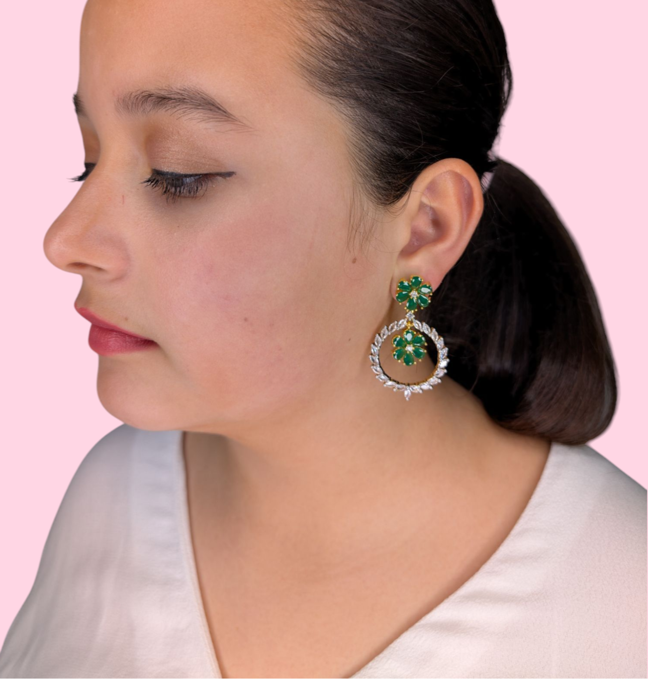 Flower Dangling Circles